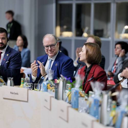 Prince Albert II participates in the European Political Community Summit