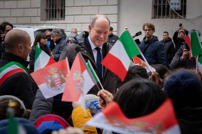 Prince Albert II makes Historic Trip to Italy