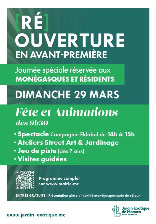 Reopening of the Exotic Garden