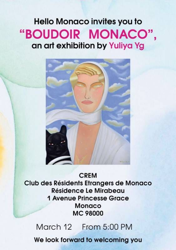 “Boudoir à Monaco” art exhibition by Yuliya Yg