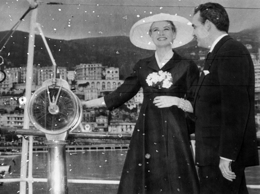 Grace Kelly sand Prince Rainier III