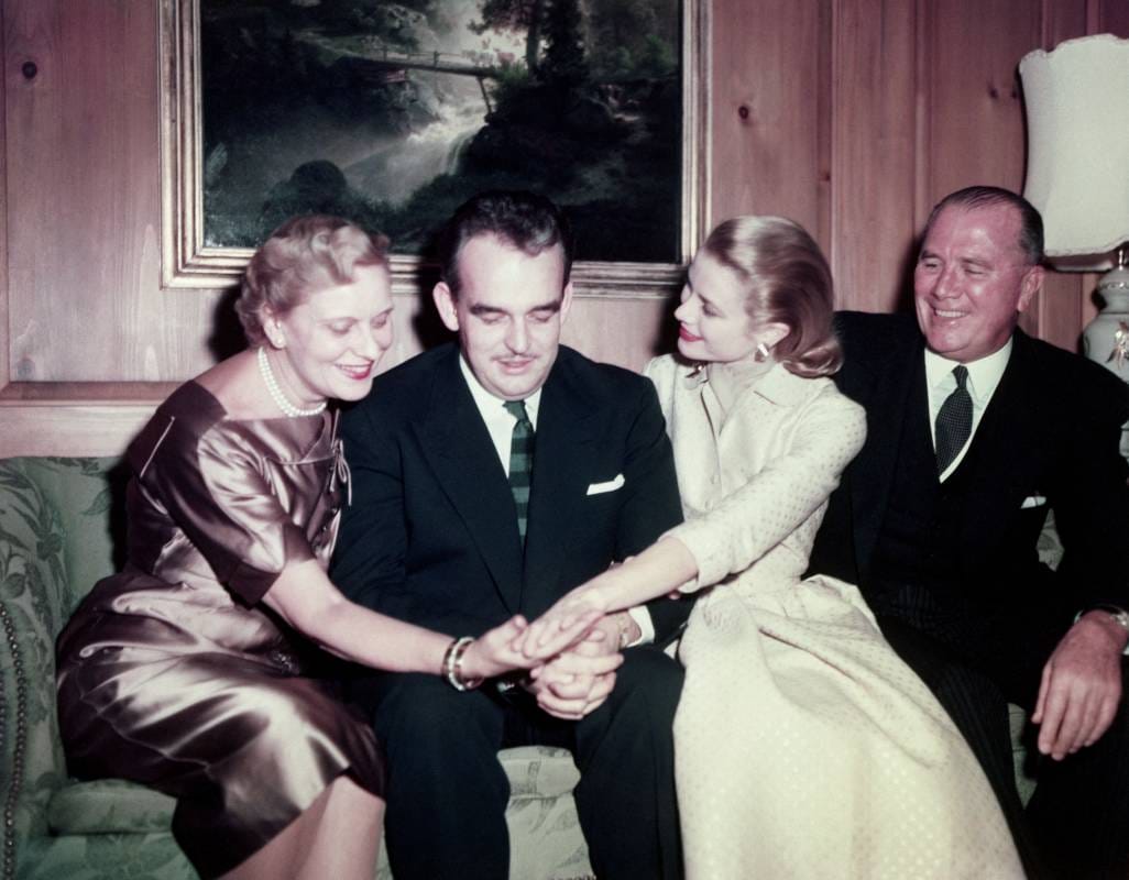 Grace Kelly sand Prince Rainier III