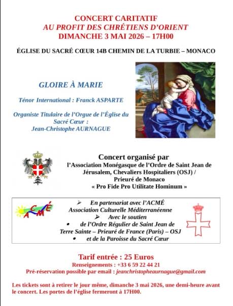 Charity concert to the benefit of Christians in the East