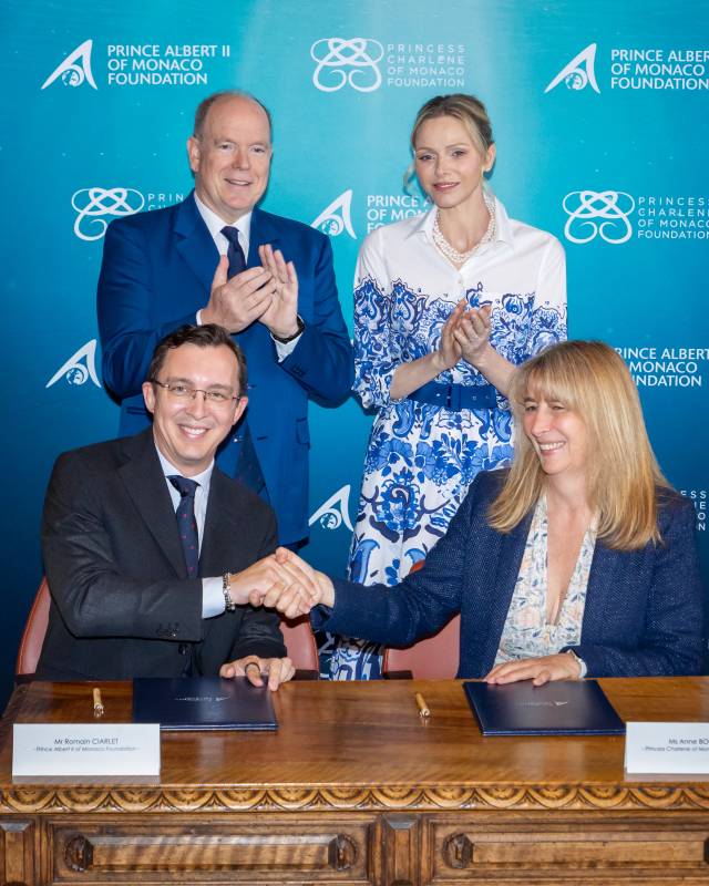 Princess Charlene and Prince Albert II Foundations collaborate for Pelagos Water Bike Challenge