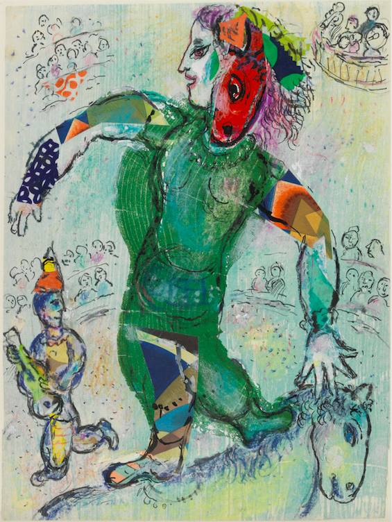 Chagall at Work in His Museum in Nice