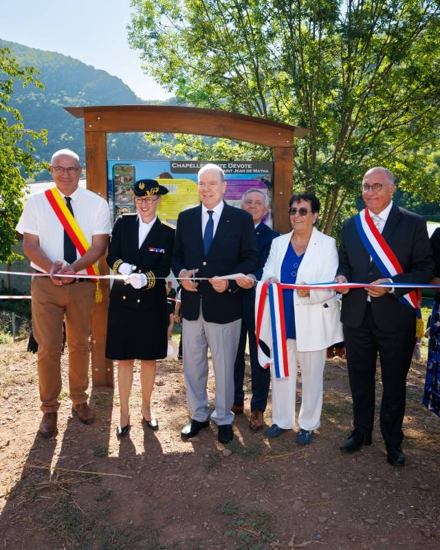 Prince Albert II inaugurates Restored Saint Devote Chapel in Faucon-du-Caire