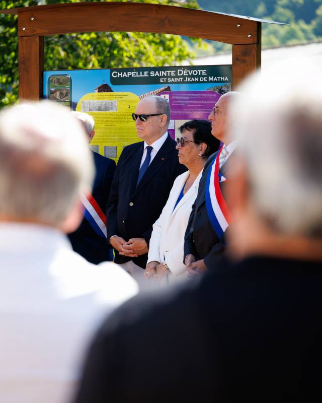Prince Albert II inaugurates Restored Saint Devote Chapel in Faucon-du-Caire