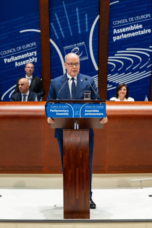 Prince Albert II visits Strasbourg and Speaks at Council of Europe’s Parliamentary Assembly