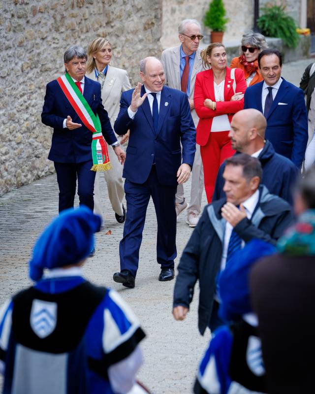 Prince Albert II makes Historic Visit to Piedmont in Italy