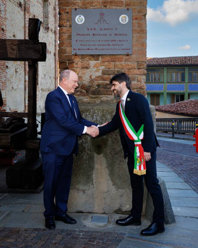 Prince Albert II makes Historic Visit to Piedmont in Italy