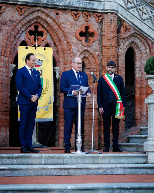 Prince Albert II makes Historic Visit to Piedmont in Italy
