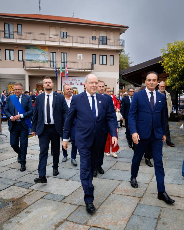 Prince Albert II makes Historic Visit to Piedmont in Italy